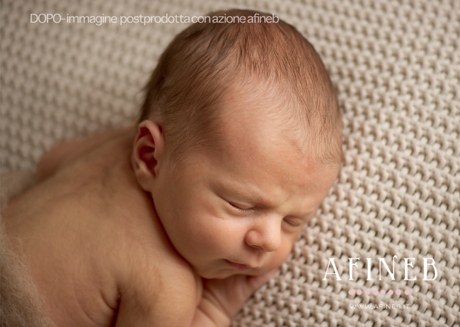 azione photoshop per la pelle neonati