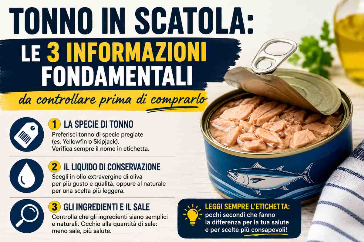 indicazioni tonno in scatola